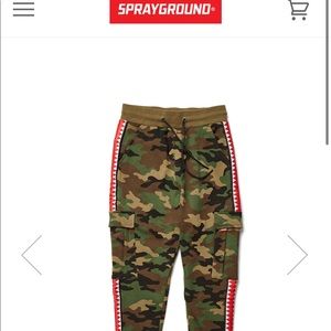 Sprayground camokawa shark track joggers
